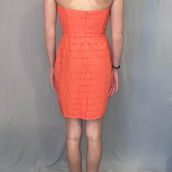 NWT J. Crew Strapless Eyelet Dress - Size 0 - Picture 2 of 5